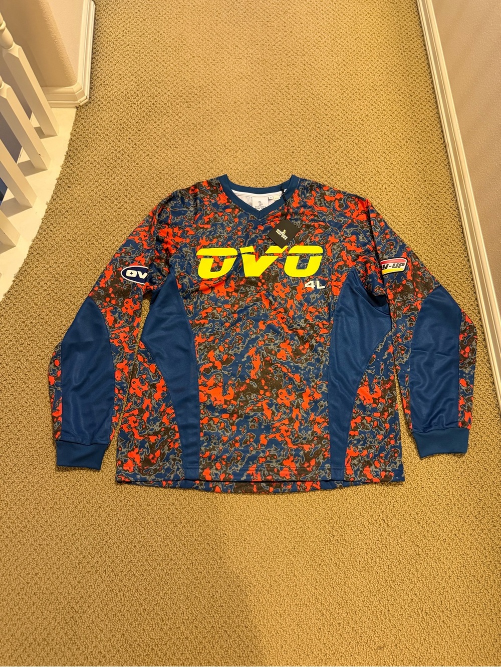 OVO Drake Owl Snowcross Racing Camo Jersey (Men’s Size Medium) NEW w/TAGS